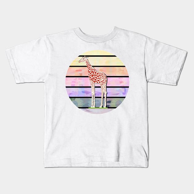 Beautiful Giraffe Kids T-Shirt by momomoma